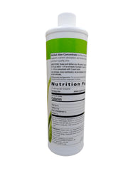 Herbalife Aloe Concentrate Mandarin label closeup highlighting premium aloe and natural flavor.