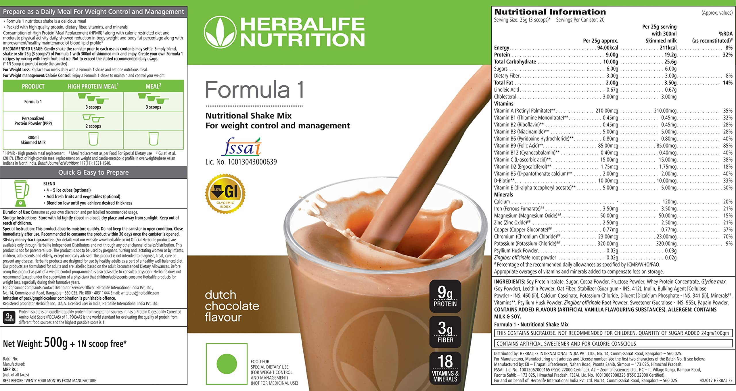 Herbalife Formula 1 Dutch Chocolate recipe ideas for quick smoothies and breakfast boosts.