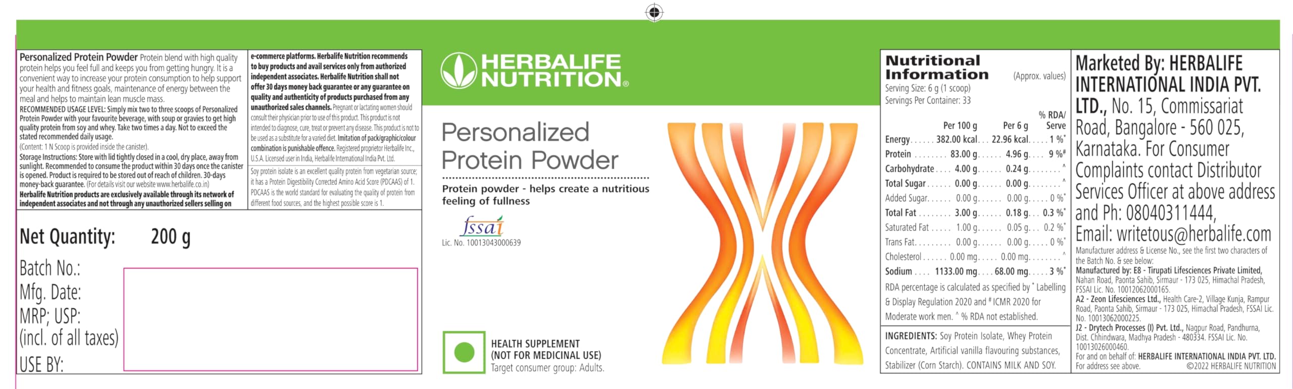 Herbalife Formula 1 scoop with powder for quick, customizable nutrition