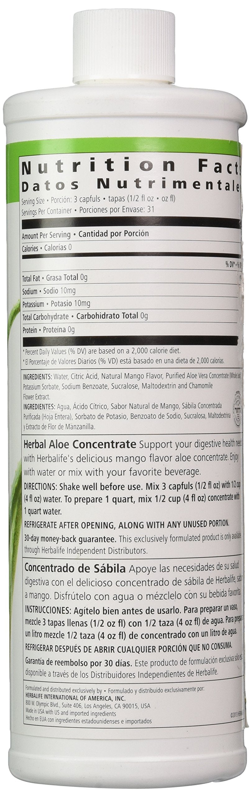 Measuring 15 ml capfuls of Herbalife Aloe concentrate for ideal mix.