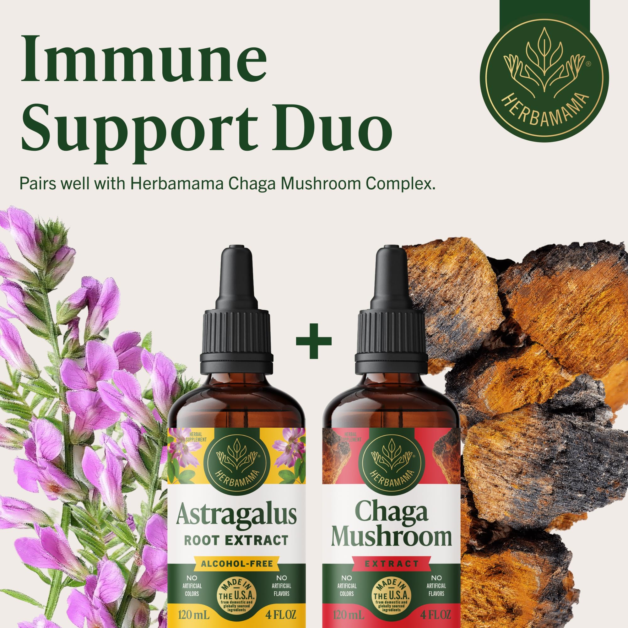 HERBAMAMA Astragalus tincture under tongue use suggests quick, convenient absorption.