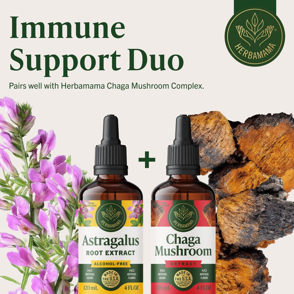 HERBAMAMA Astragalus tincture under tongue use suggests quick, convenient absorption.