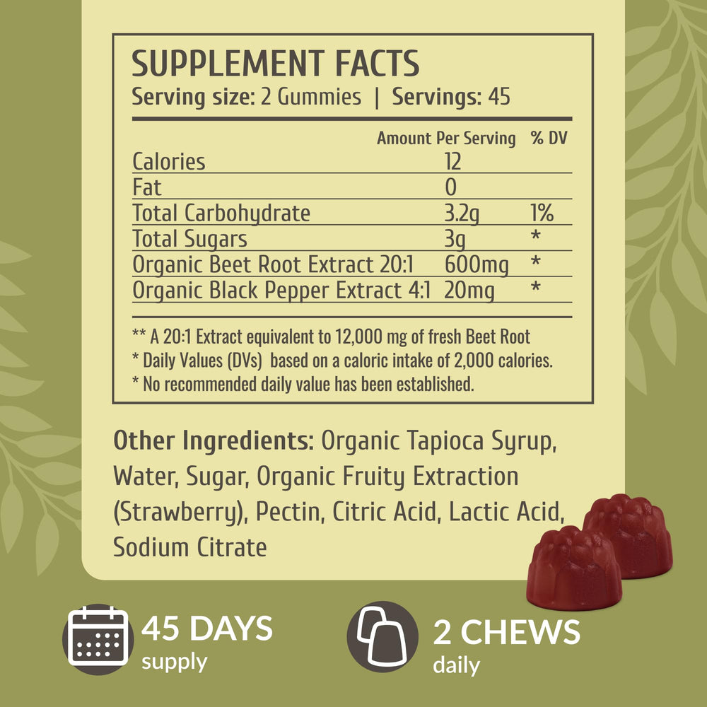 HERBAMAMA Beet Root Gummies tapioca coating prevents sticking and melting.