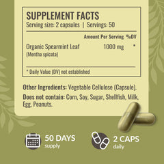 HERBAMAMA bottle front label emphasizes 50-day supply and vegan formula.