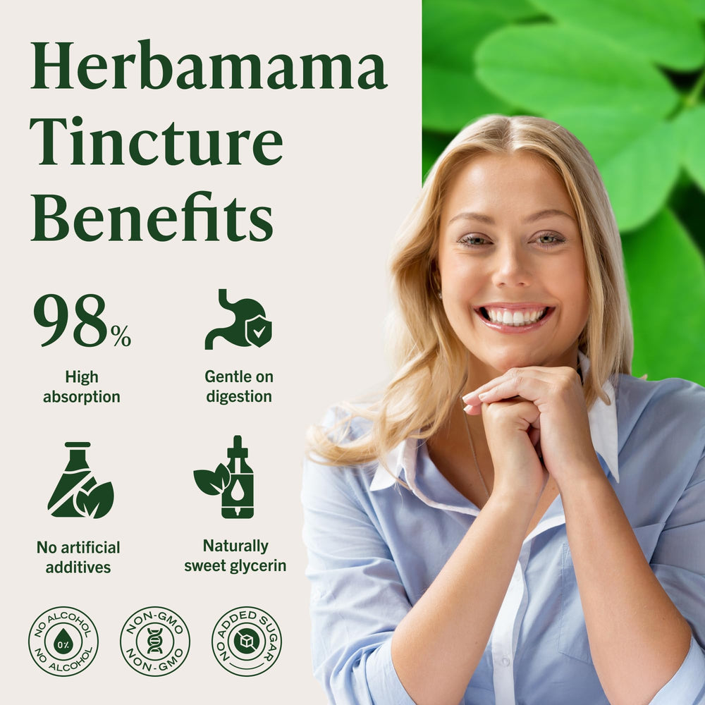 Ingredients list of HERBAMAMA Chanca Piedra tincture emphasizing simplicity