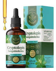 Herbamama Cryptolepis tincture bottle for vegan immune support.