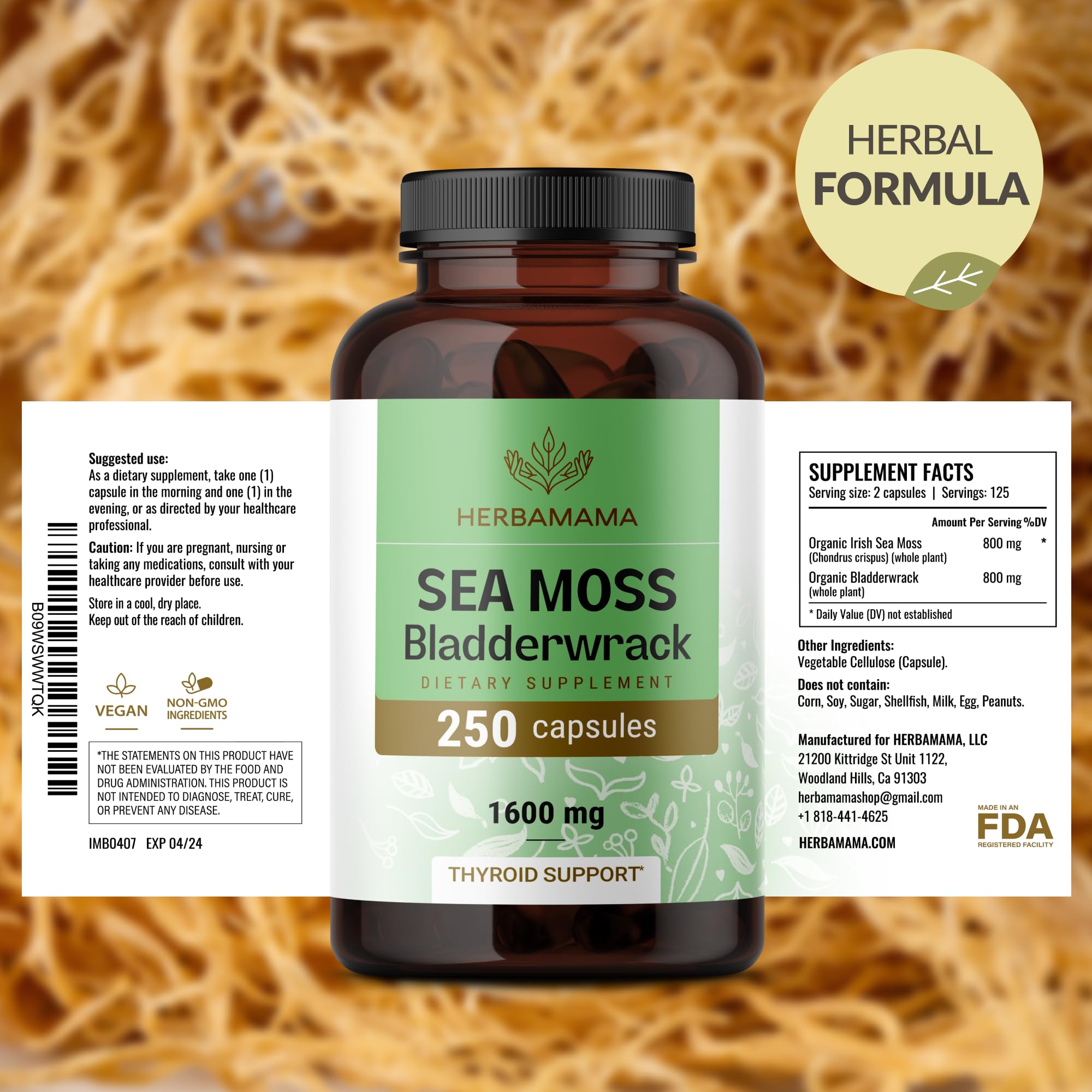 Herbamama product on desk with notebook for daily wellness routine