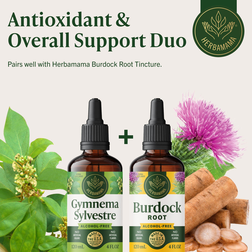 Label emphasizes vegetarian and no artificial additives for Herbamama Drops.