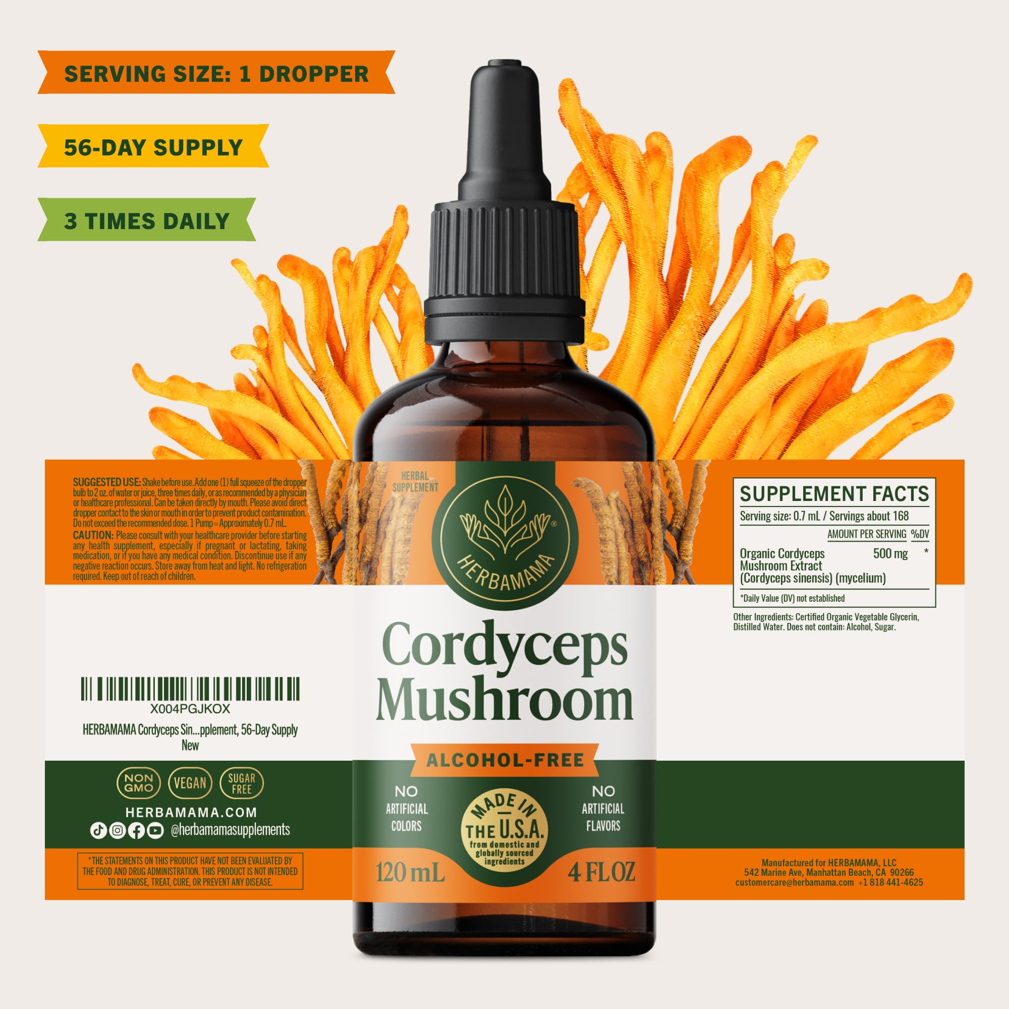 Label highlights vegan and non-GMO attributes with a simple ingredient list.