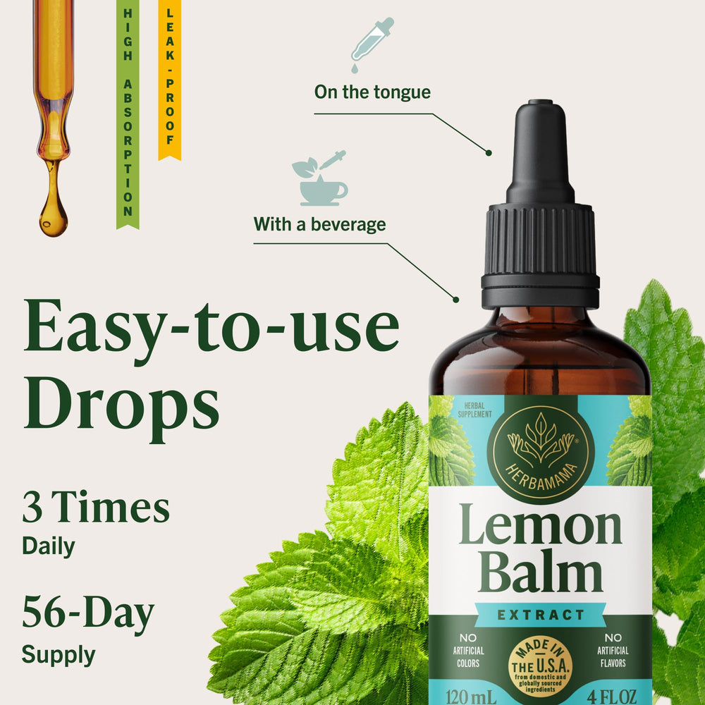 HERBAMAMA tincture label close up highlights non GMO and natural trust