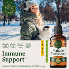 HERBAMAMA Maitake tincture dropper for easy dosing