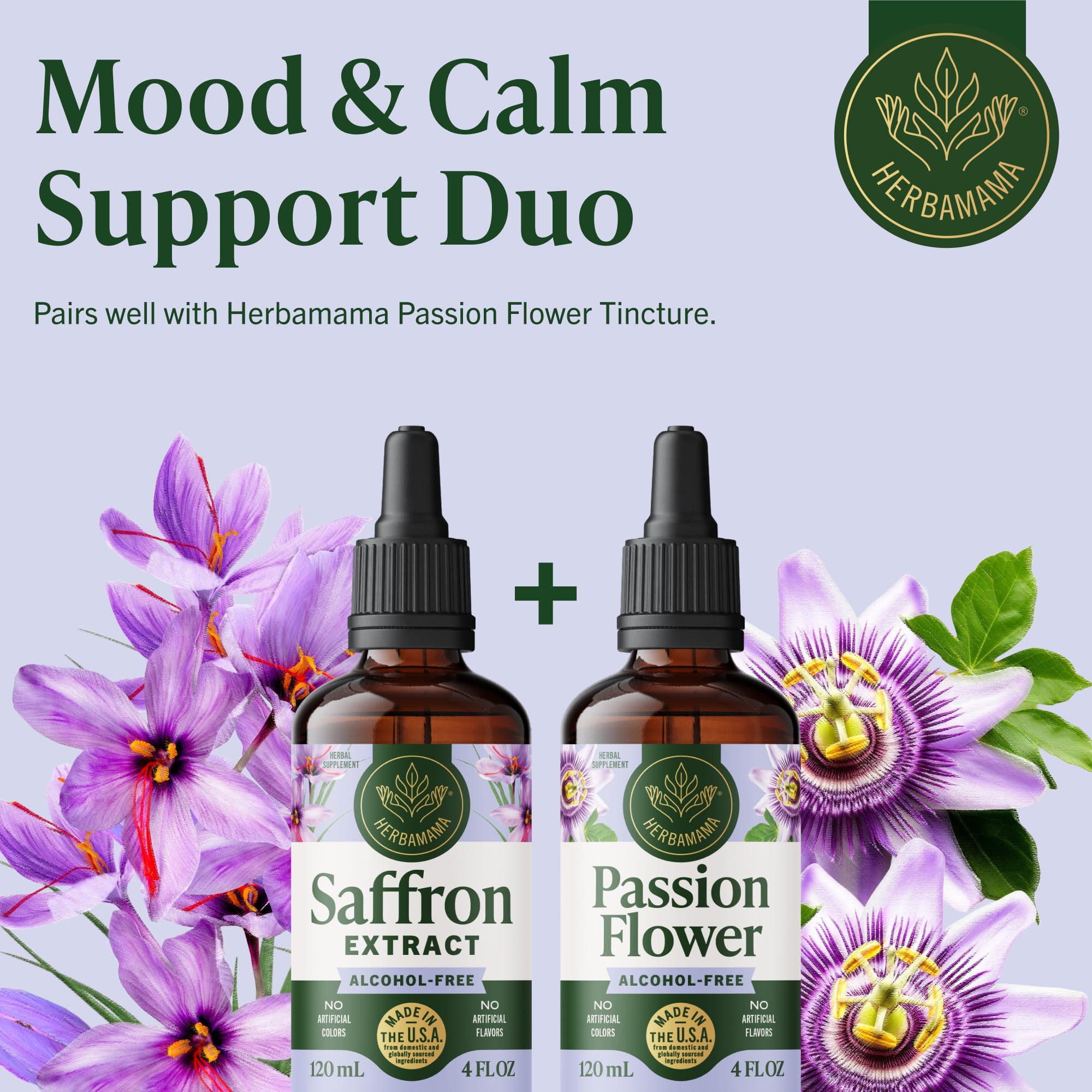 Dropper and glass ready for quick mood-support dosing