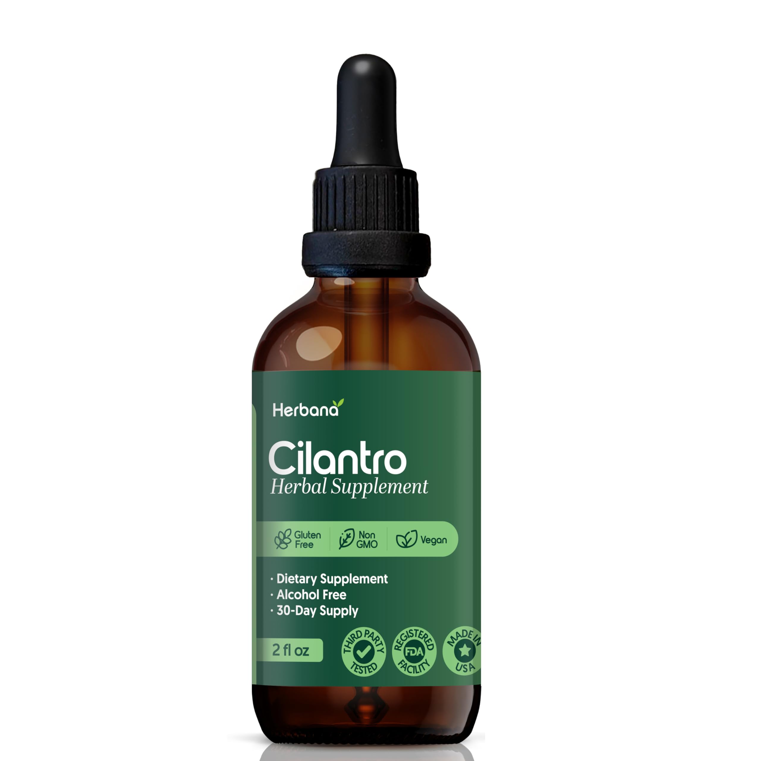 HERBANA Detox tincture concept for wellness routines.