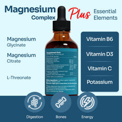 Herbana Magnesium Complex Plus tincture poured into glass for daily ritual.