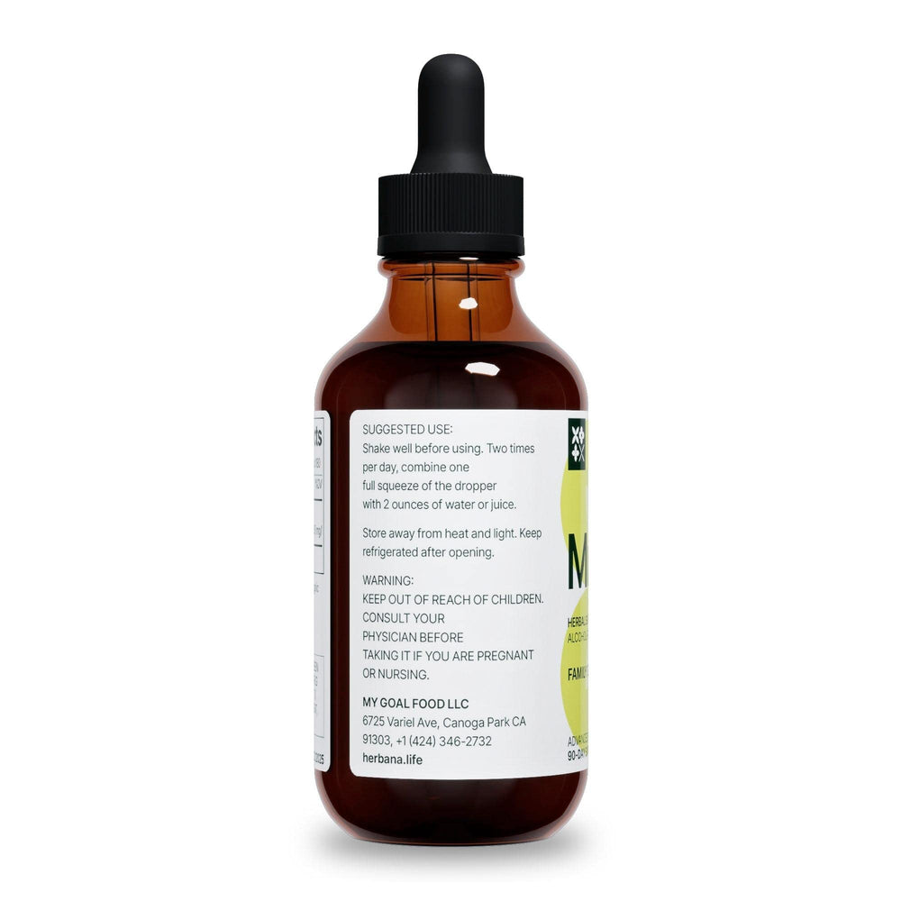 Morning ritual with herbal tincture as part of immune-support routine