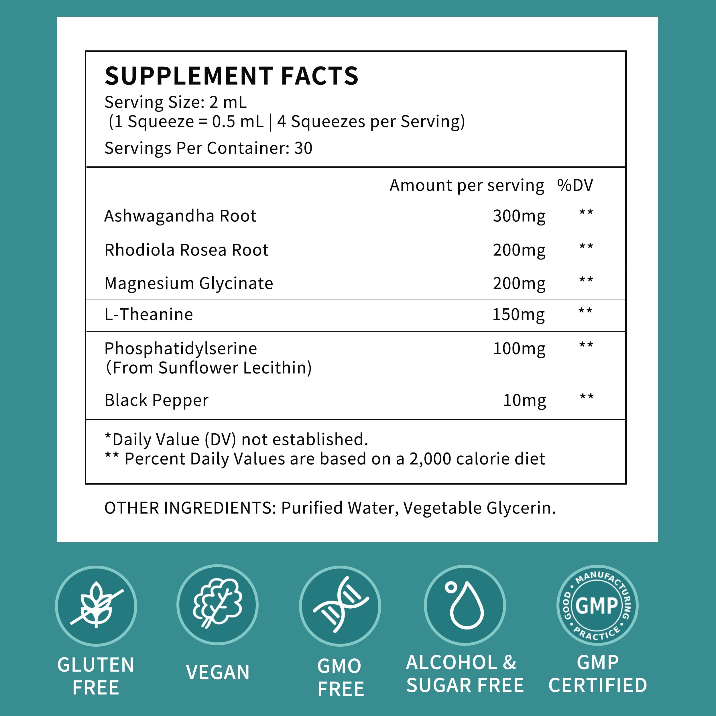 Herbance Cortisol Drops Phosphatidylserine supports focus and calm