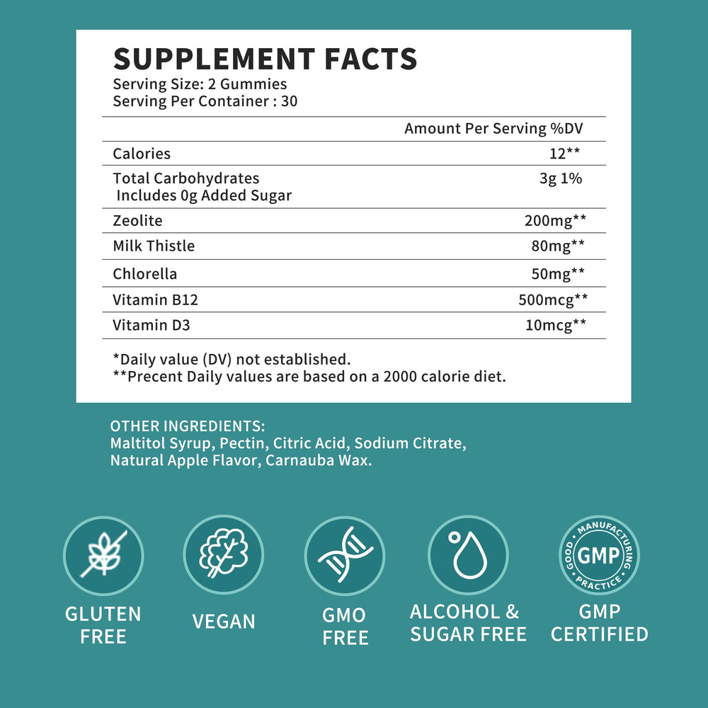 Bottle label notes vitamin B12 and D3 for energy and immune support.