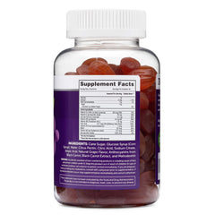 Herbatech Iron Gummies grape closeup; tasty flavor supports consistent use.