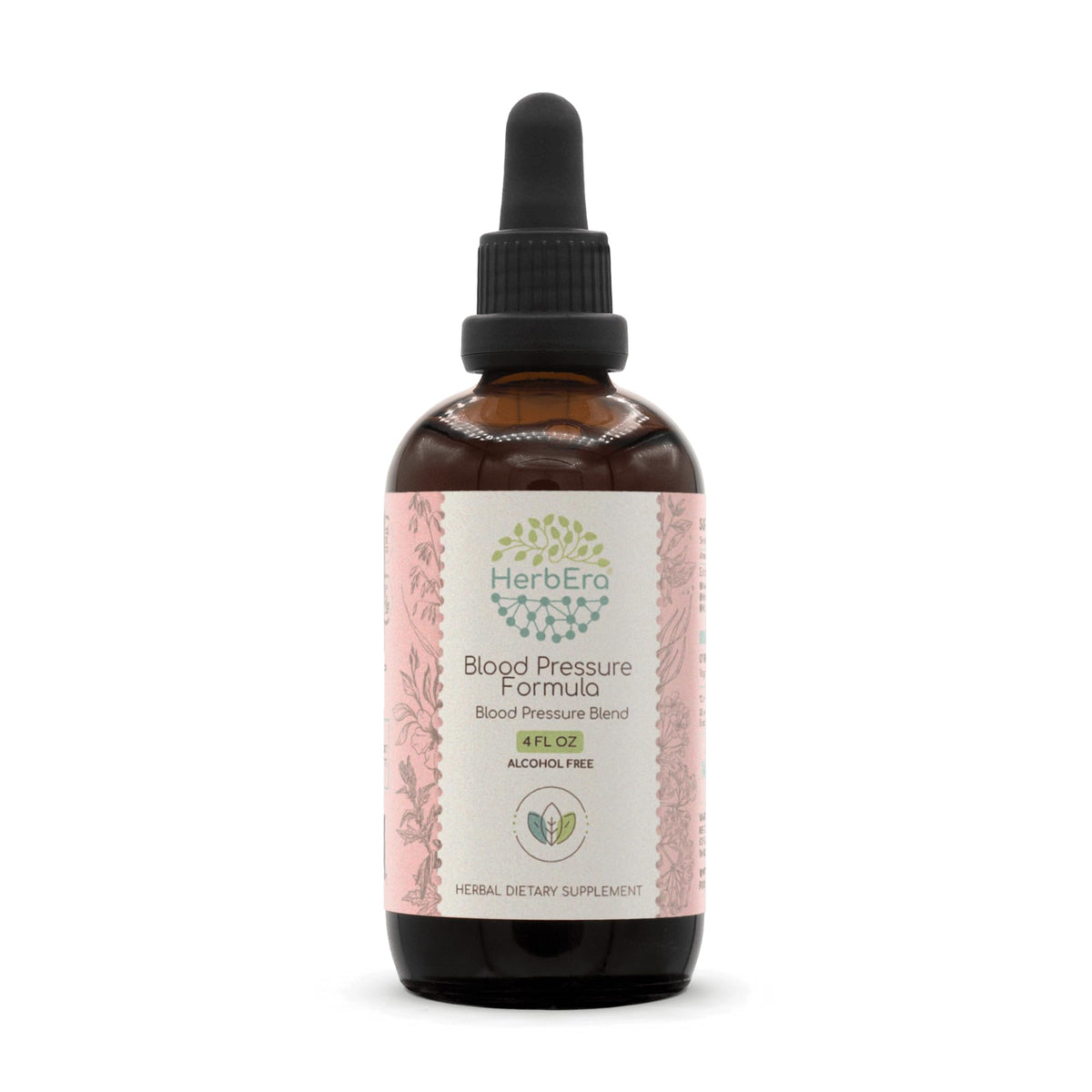 HerbEra blood pressure formula bottle shows a potent herbal blend for daily wellness