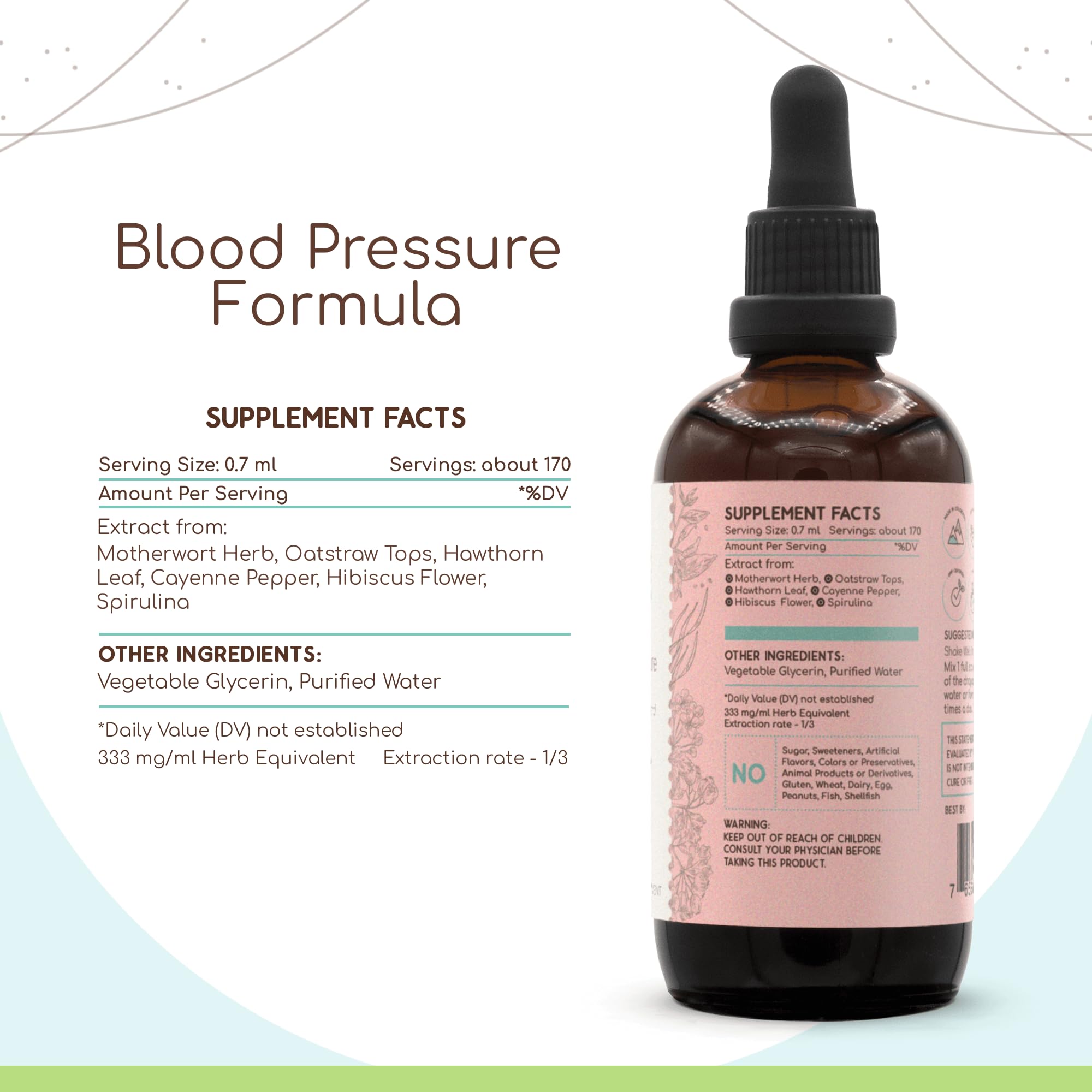 HerbEra drops shown in water hint at convenient dosing and quick absorption