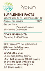 Herbera Pygeum dropper-dispense view for accurate servings.