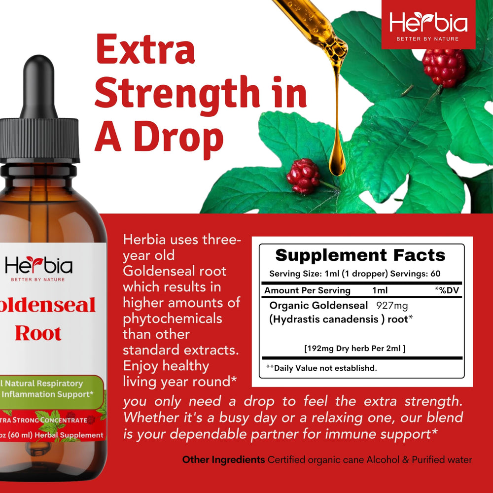 HERBIA liquid drops enable fast-absorption daily dosing for quick immune support
