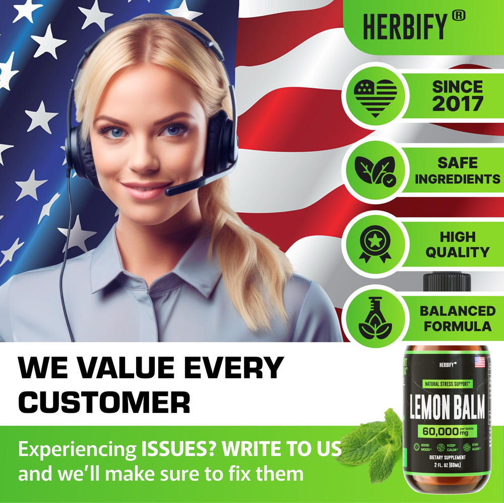 HERBIFY lemon balm creates a calm moment in your routine