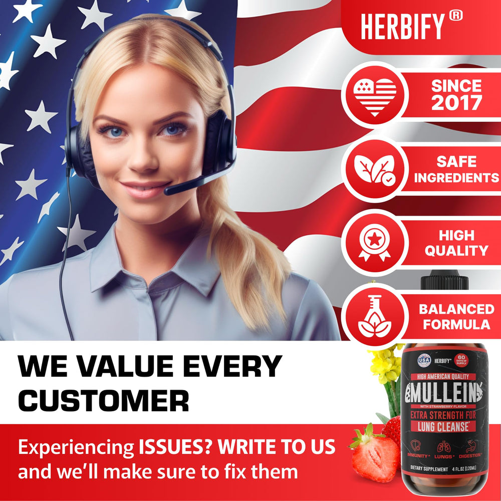 HERBIFY Mullein Drops dosage guidance supports consistent use for respiratory care.