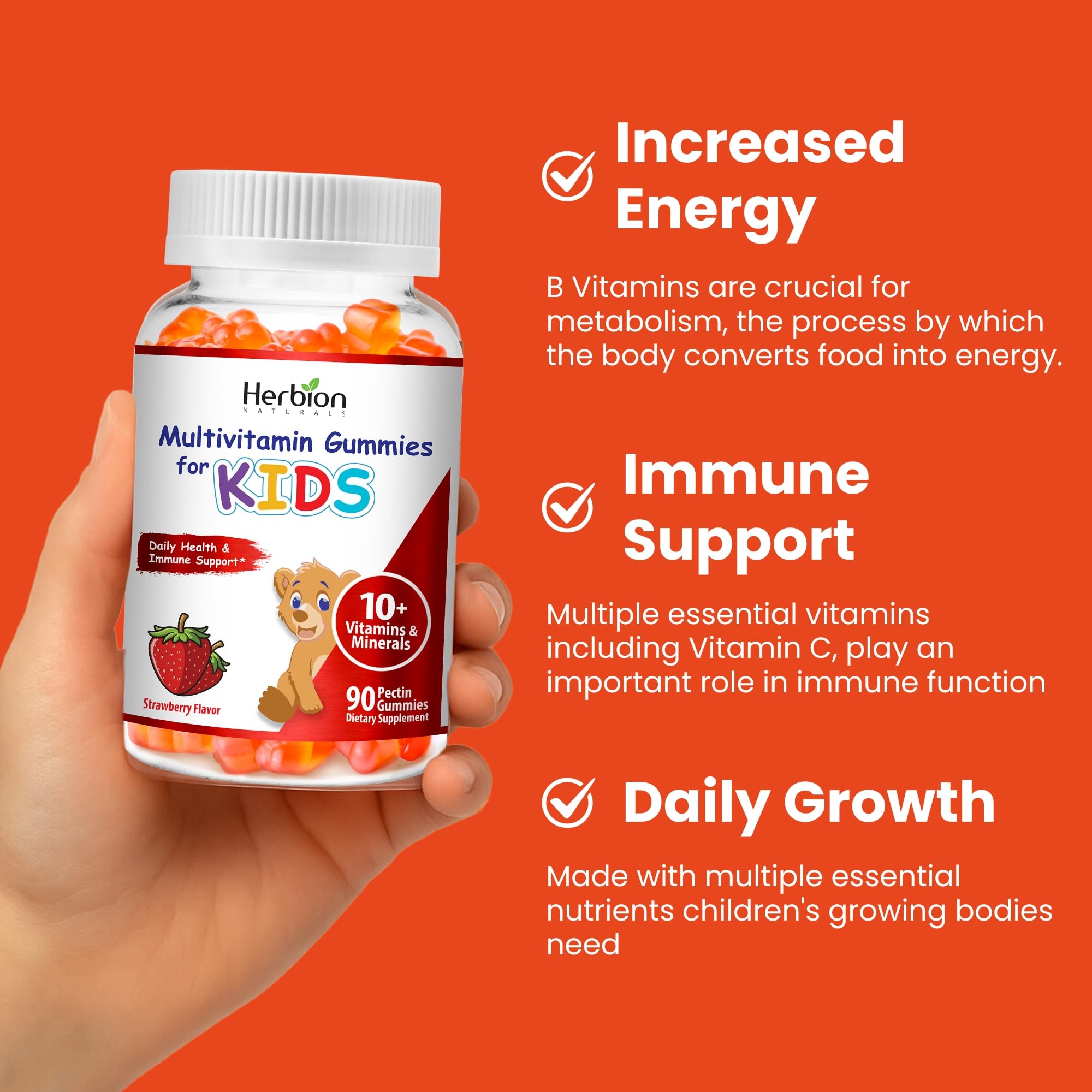 HERBION Naturals ingredients panel shows vitamins C, D3 and zinc