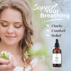Herbity Eyebright tincture label closeup emphasizing vegan, non-GMO, gluten-free attributes.