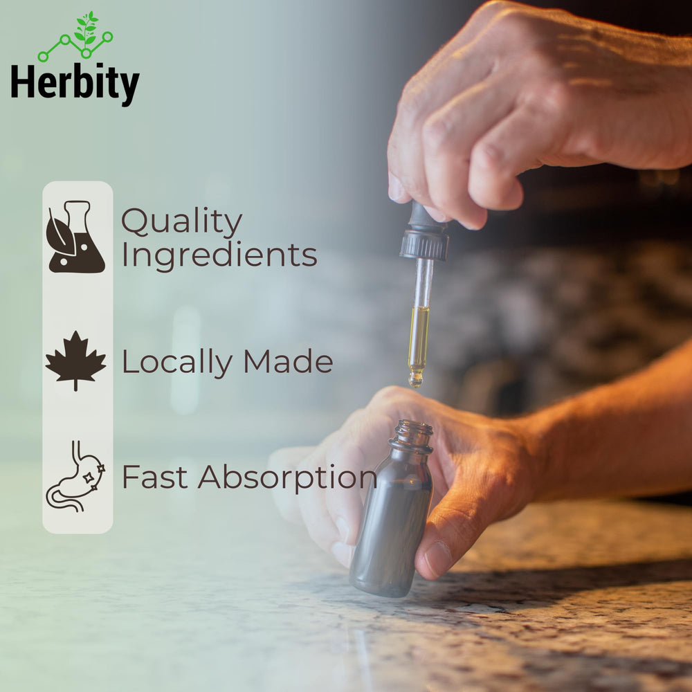Herbity Eyebright tincture compact packaging suitable for travel and daily routines.