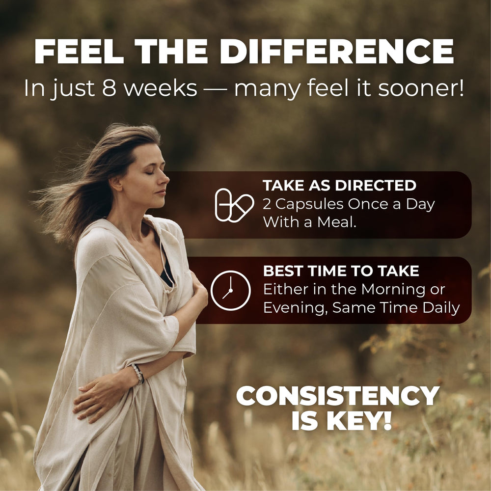 Her Bodhi MENO bottle pour demonstrating easy, on-the-go menopause support