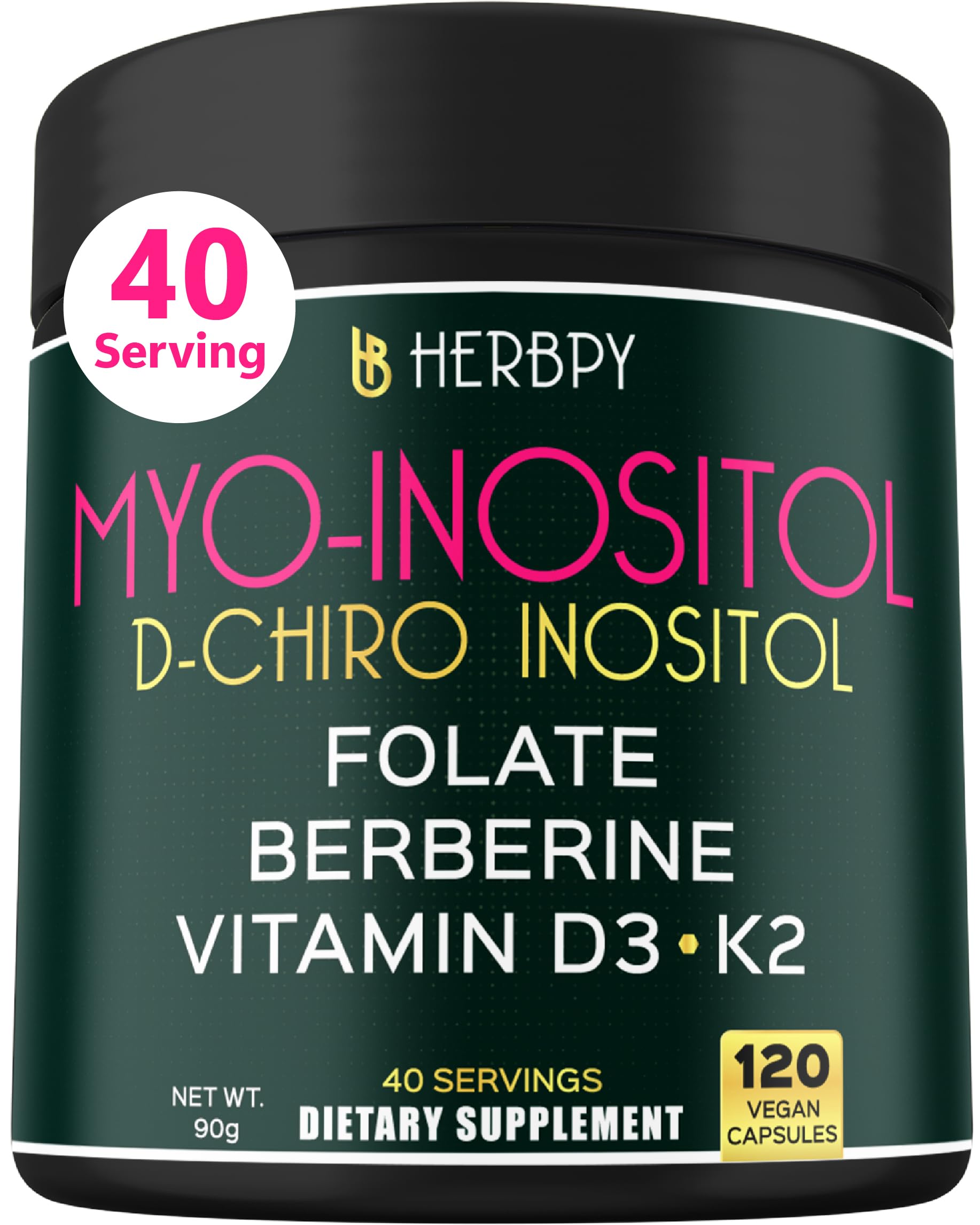 Herbpy 6in1 bottle close-up highlighting vegan capsules for hormonal support