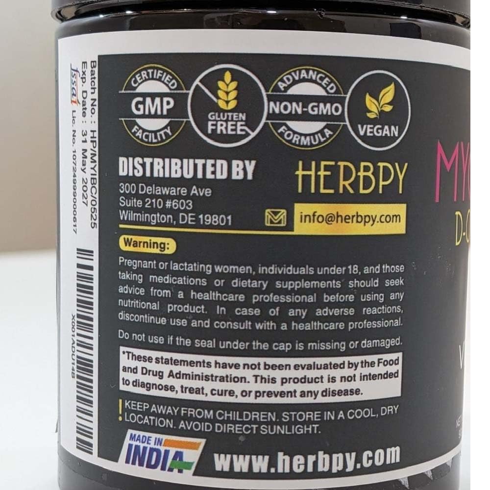 Herbpy 6in1 taking capsules with water lifestyle shot for daily routine