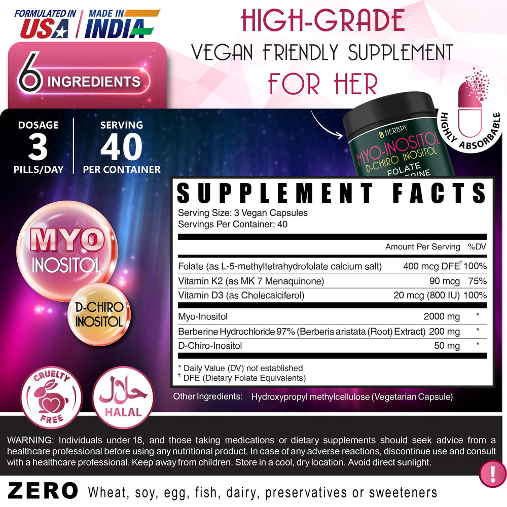 Herbpy 6in1 vegan capsules pack for daily wellness