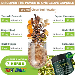Herbpy 7in1 blend ingredients image highlighting cloves and spices for daily vitality.