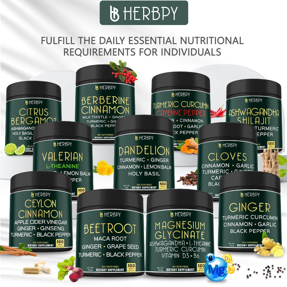 Herbpy 100-day supply bottle emphasizes long-lasting daily use.