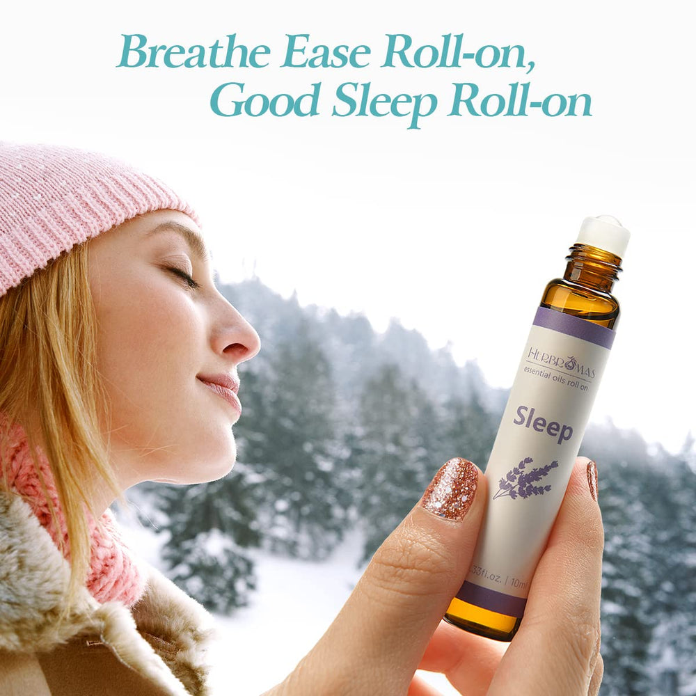 Herbromas Calming roll-on promotes gentle serenity throughout the day