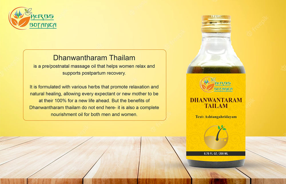 Baby massage with Dhanwantharam Thailam for gentle care