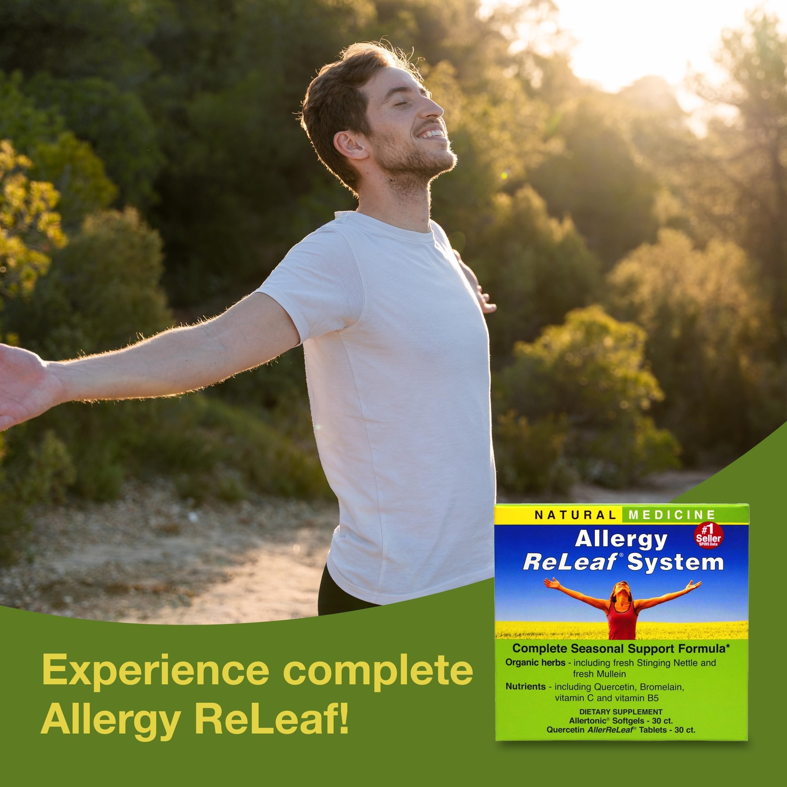 Herbs Etc Allergy ReLeaf front packaging highlighting clean-label herbal formula