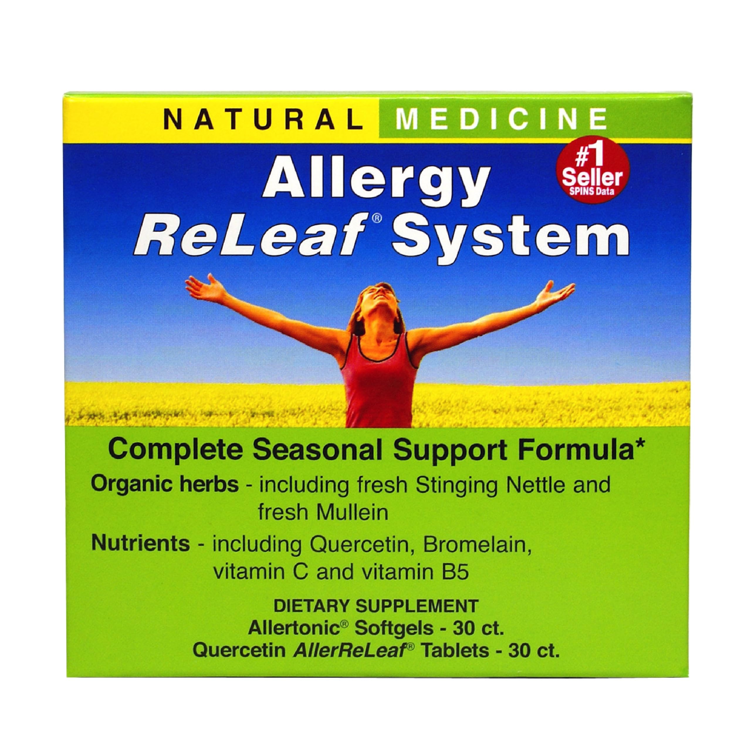 Herbs Etc Allergy ReLeaf softgels bottle for daily seasonal support