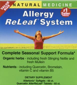 Herbs Etc. Allergy ReLeaf System softgel bottle for seasonal discomfort support