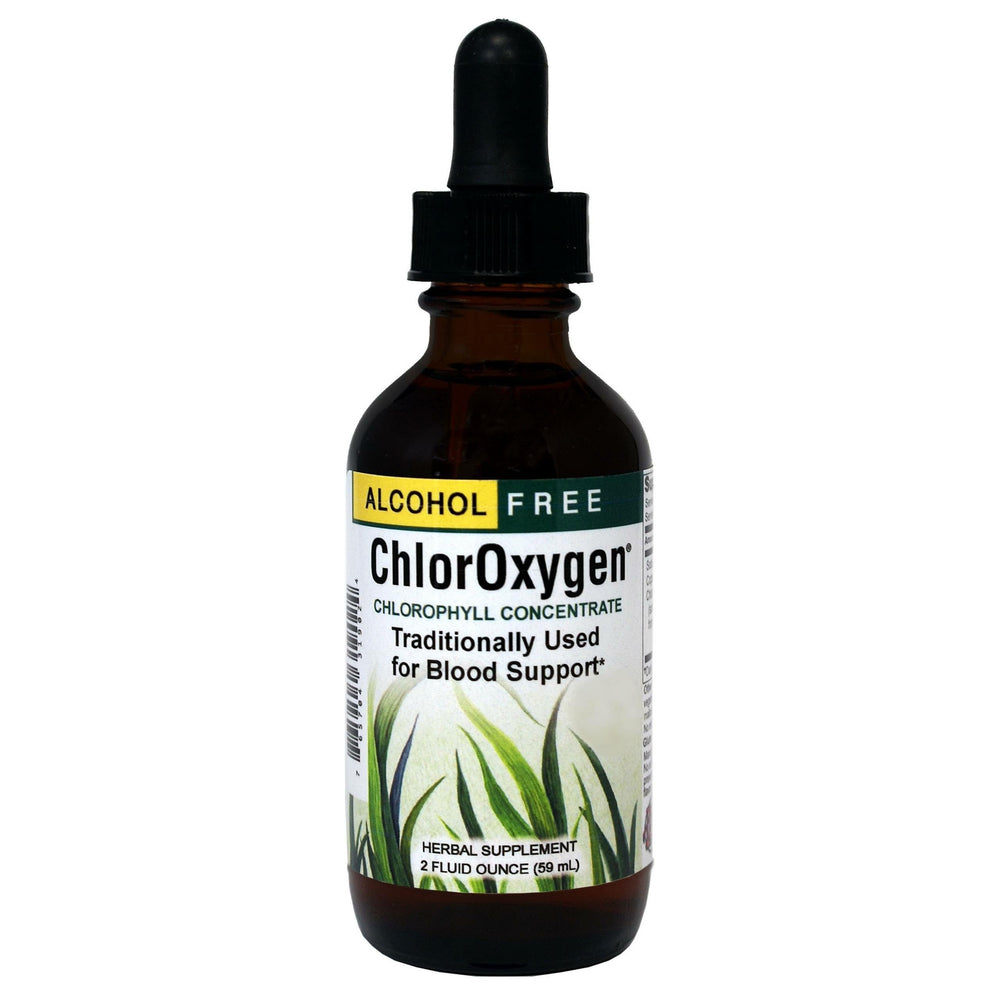 Herbs Etc. ChlorOxygen bottle front highlights natural vitality support.