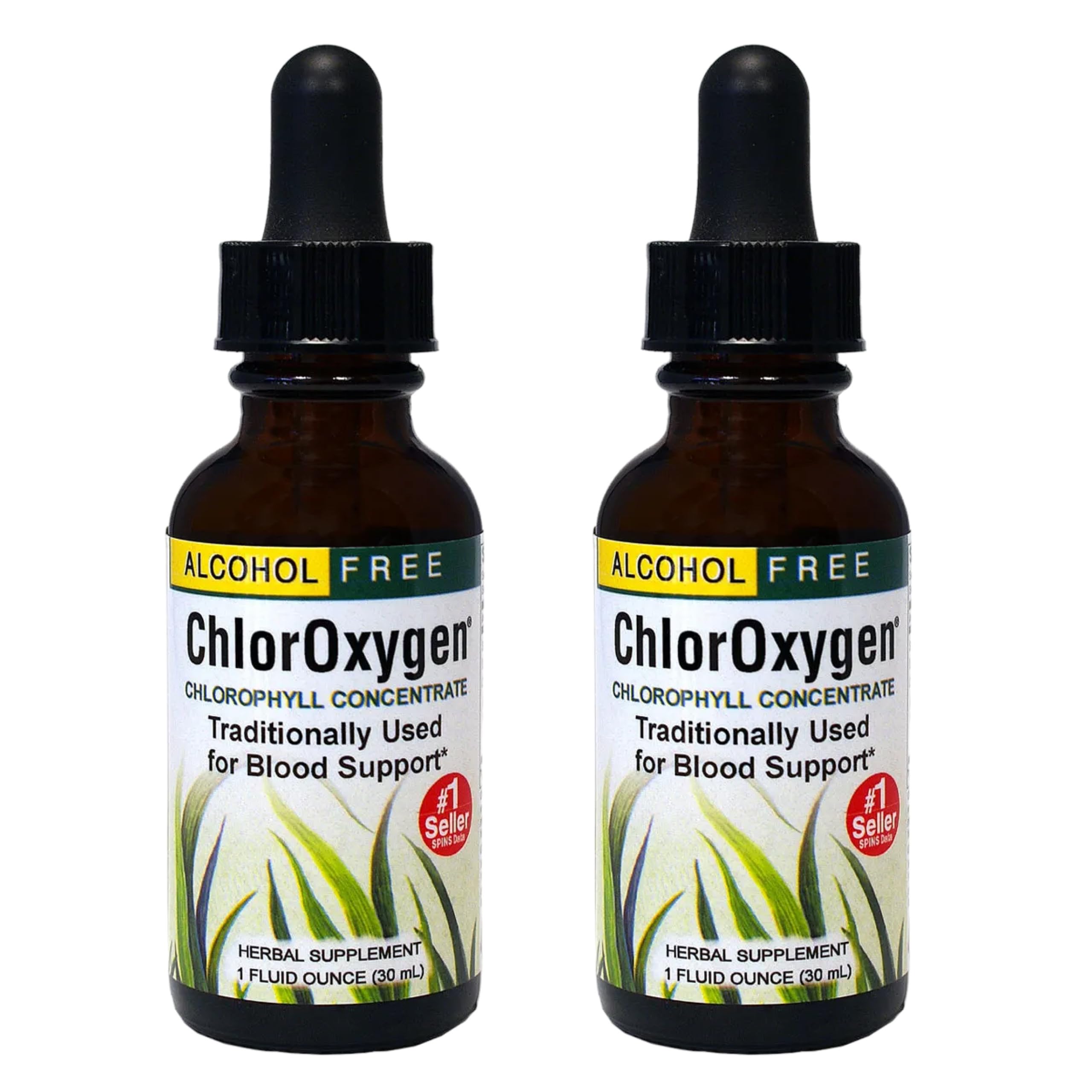 Herbs, Etc. ChlorOxygen mint bottle highlighting concentrated chlorophyll for daily vitality.