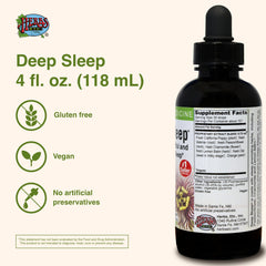 Herbs Etc. Deep Sleep bottle label highlighting California poppy for serene nights