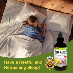 Herbs Etc. Deep Sleep Classic ingredients including passionflower chamomile and lemon balm