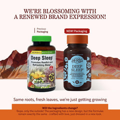 Herbs Etc. Deep Sleep Softgels back label with usage and ingredients