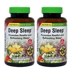 Herbs Etc. Deep Sleep Softgels bottle front for restful nights