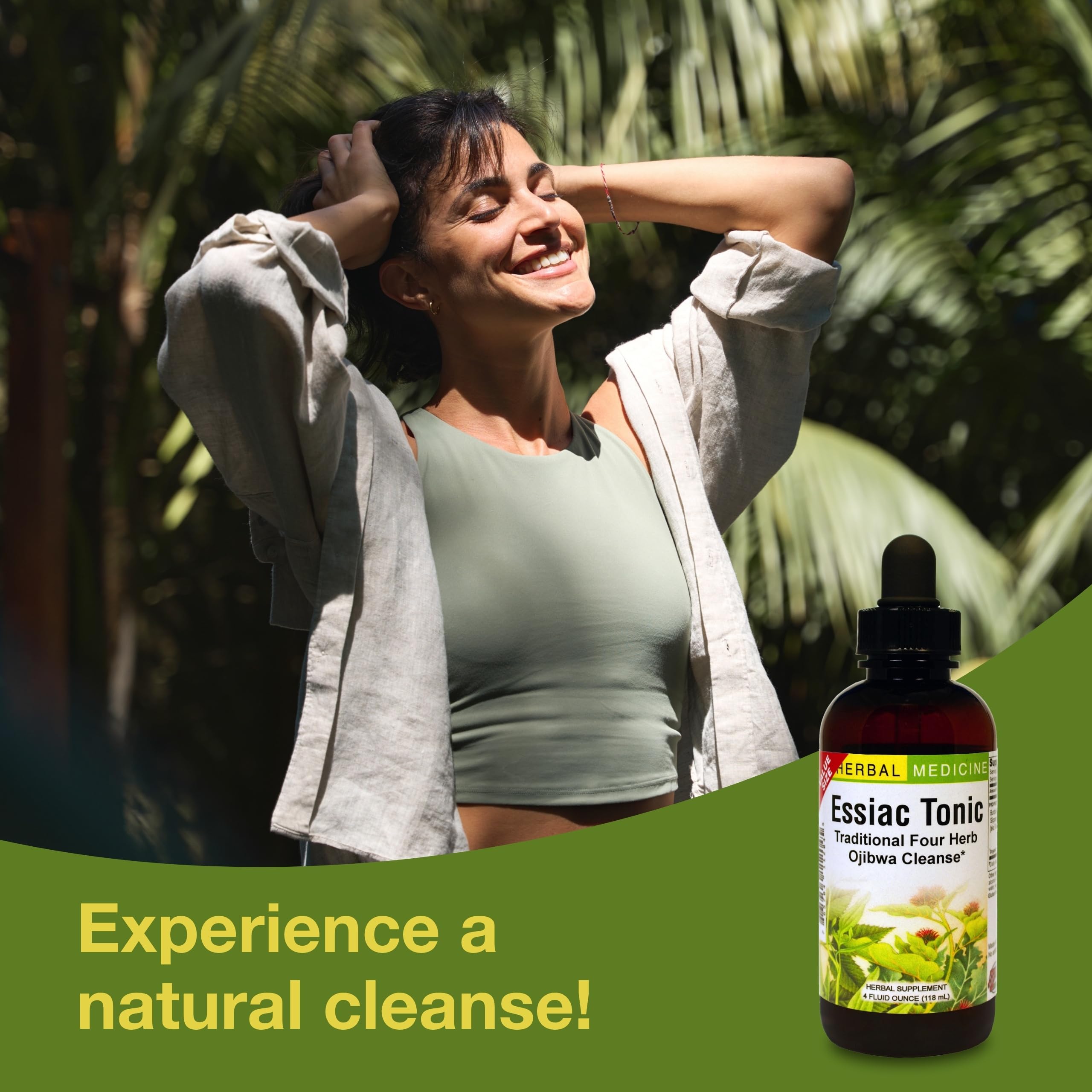 Herbs Etc Essiac Tonic liquid amber color suggesting rich herbal blend