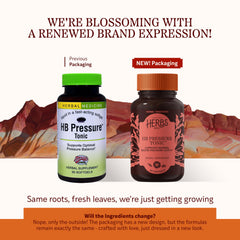 Herbs Etc. HB Pressure Tonic softgel pack – convenient daily heart health support.